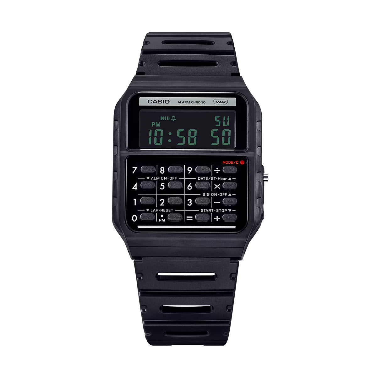 Casio CA-53WB-1B Digital Calculator Watch - Black - Retro Style for Men - Perfect for Office, School & Everyday Use