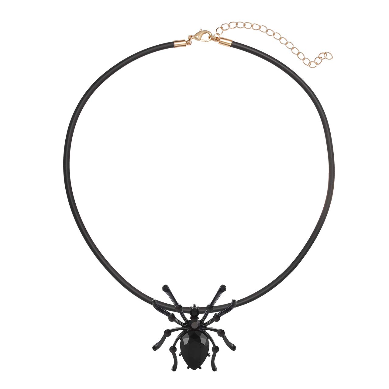 Halloween Choker Necklace for Women - Crystal Spider Pendant Gothic Jewelry Accessories | Perfect for Costume Parties, Cosplay & Spooky Outfits
