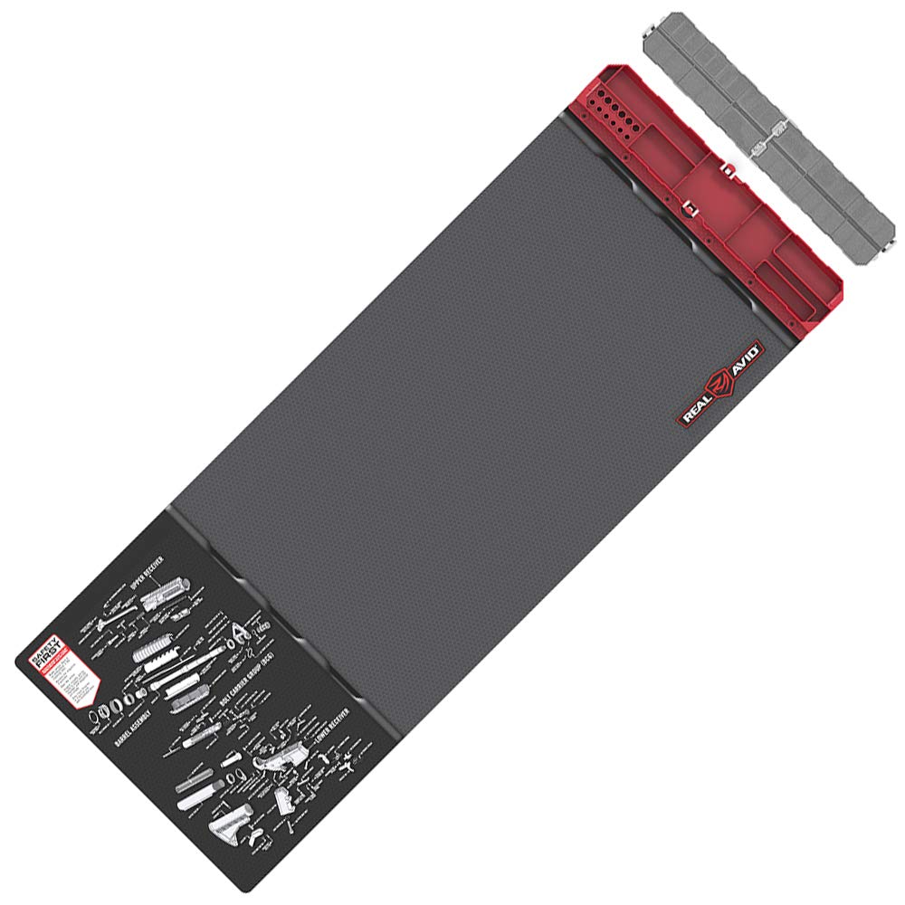 Real Avid Master Armorer’s Mat - Mega Gun Cleaning Mat for Rifle Maintenance | Ultra Organized Non-Slip Neoprene Workbench Mat | Perfect for Gunsmithing, Firearm Repair & DIY Projects at Home or Range