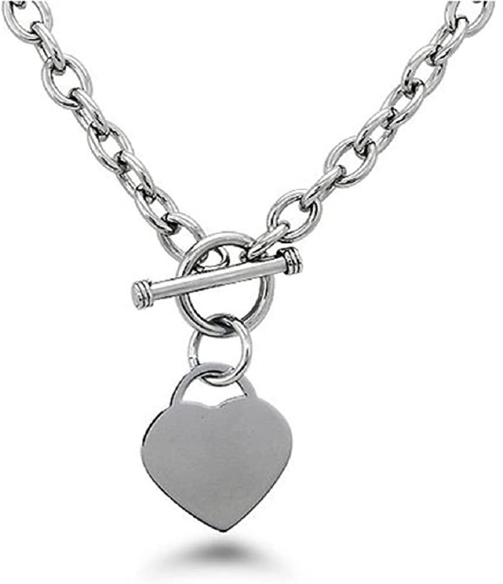 Comelyjewel Heart Charm Chain Necklace for Women - 18K Gold Plated Stainless Steel with Adjustable Toggle Clasp - Perfect for Valentine's Day, Anniversary Gifts & Everyday Elegance