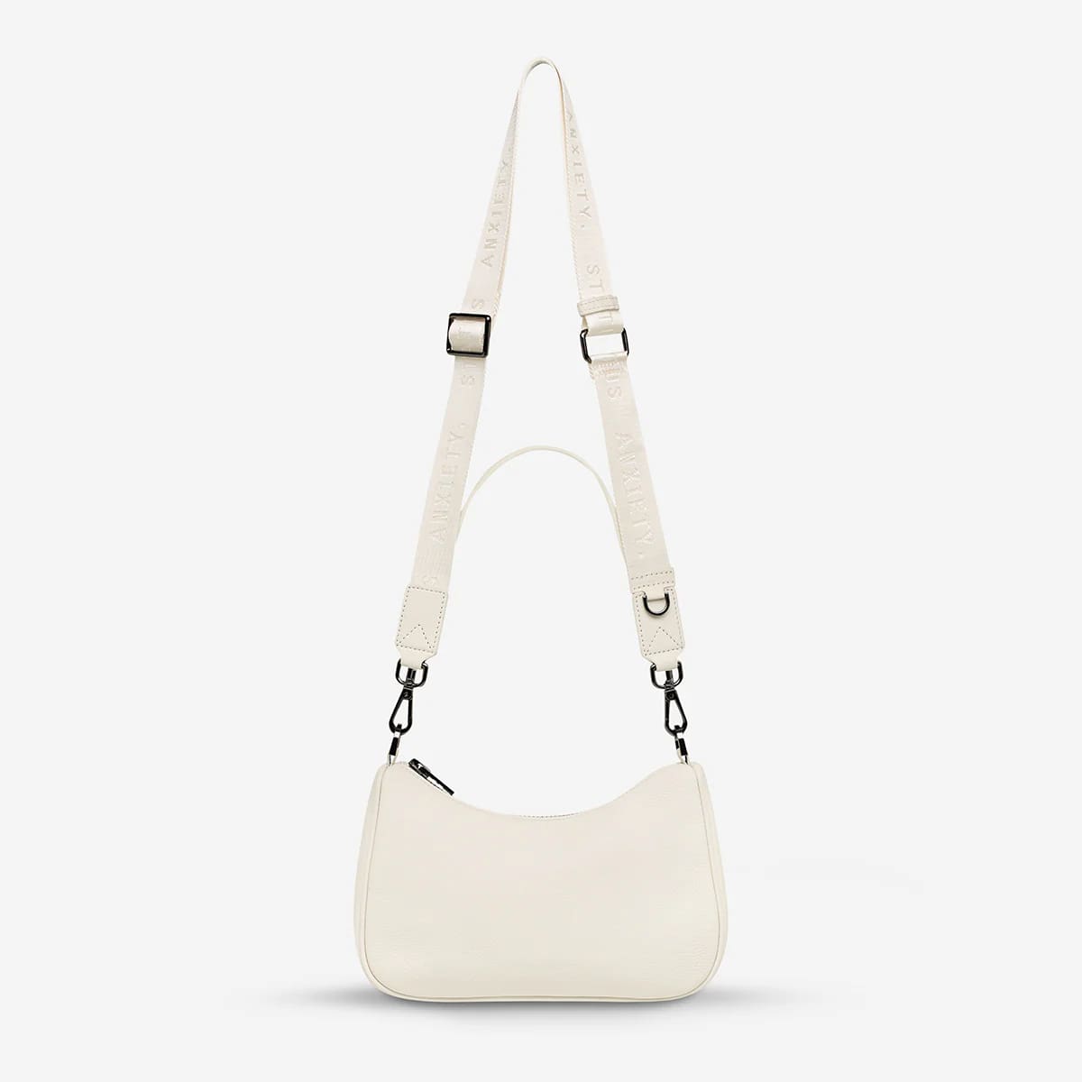 Status Anxiety Look Both Ways Bag in Chalk - Stylish Crossbody Purse for Women | Perfect for Work, Travel & Everyday Use