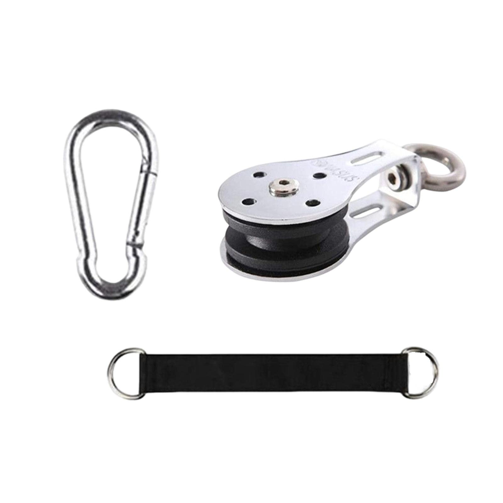 Vaveren Heavy Duty Bearing Lifting Pulley with Adjustable Hanging Strap & Buckle - Gym Equipment for Strength Training, CrossFit, and Home Workouts