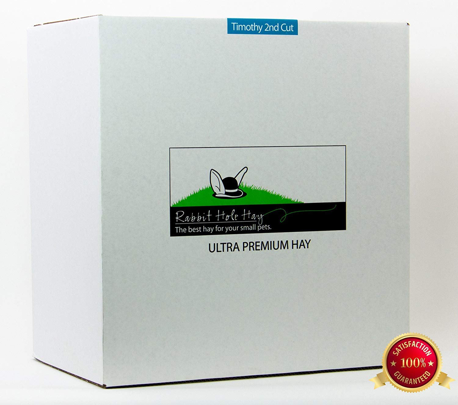 Premium Timothy Hay for Rabbits, Guinea Pigs & Small Pets - 40lb Farm Fresh, Hand-Selected Natural Fiber - Perfect for Daily Feeding, Nesting & Dental Health