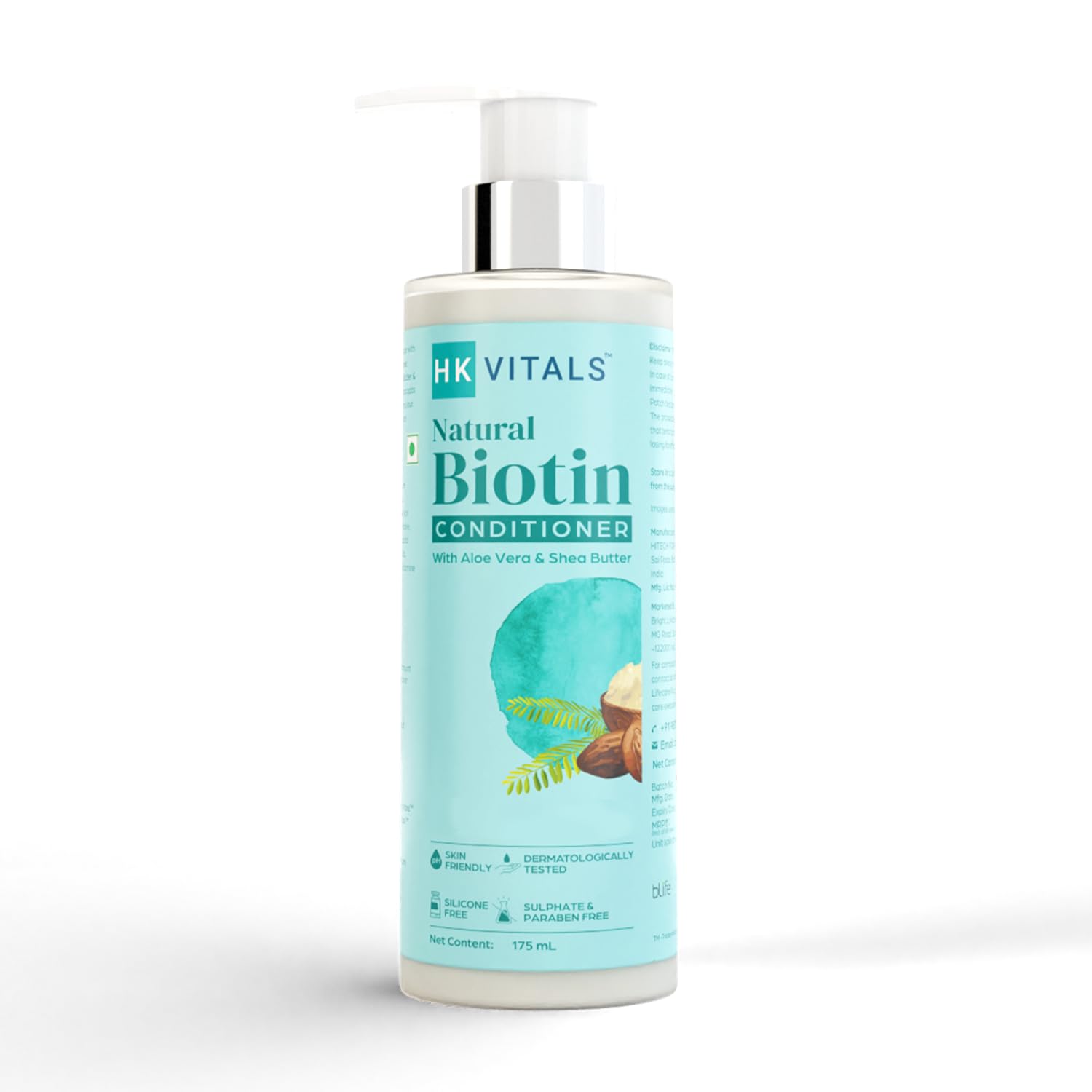 HK VITALS by HealthKart Biotin Anti Hair Fall Conditioner for Women & Men (175ml) - With Aloe Vera & Shea Butter | Strengthens Dry & Frizzy Hair | Prevents Breakage & Hair Loss | Perfect for Daily Hair Care & Scalp Nourishment
