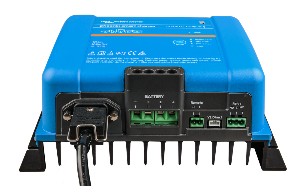Phoenix Smart IP43 Waterproof Fast Charger 24V/16A (3-Pack) - Perfect for Boats, RVs, and Outdoor Power Equipment Charging