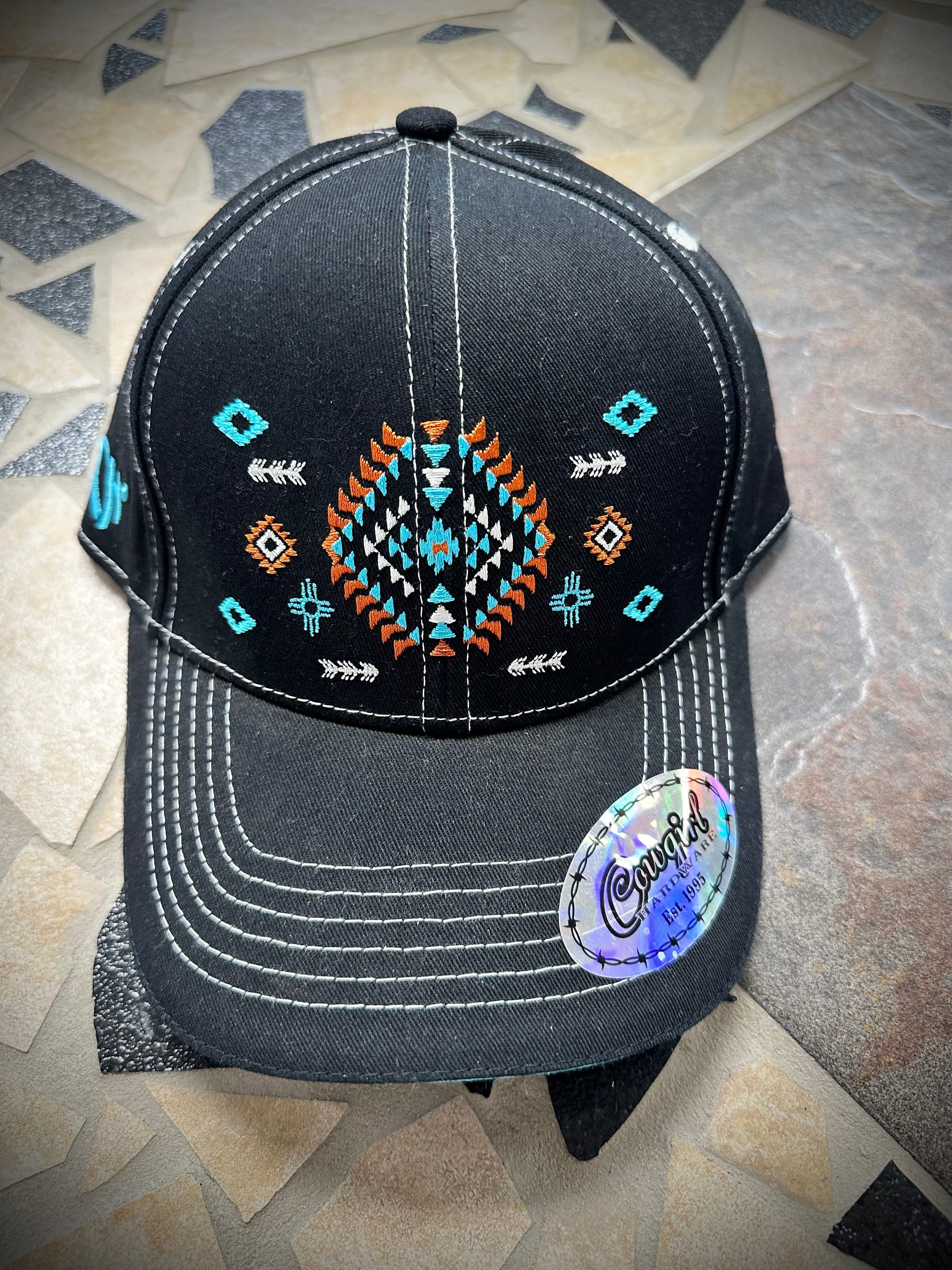 Cowgirl Hardware Women's Aztec Snapback Hat - Stylish Western Fashion for Rodeo, Country Music & Outdoor Adventures