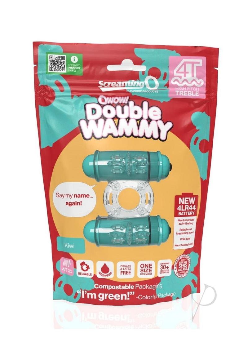 4T Double Wammy Silicone Dual Vibrating Couples Cock Ring - Enhance Intimacy & Pleasure for Couples - Perfect for Date Nights & Spicing Up Your Relationship