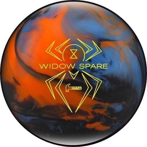 Hammer Black Widow Spare Bowling Ball - Blue, Orange, Smoke | High Performance for Strikes & Spares | Perfect for League Play & Tournaments