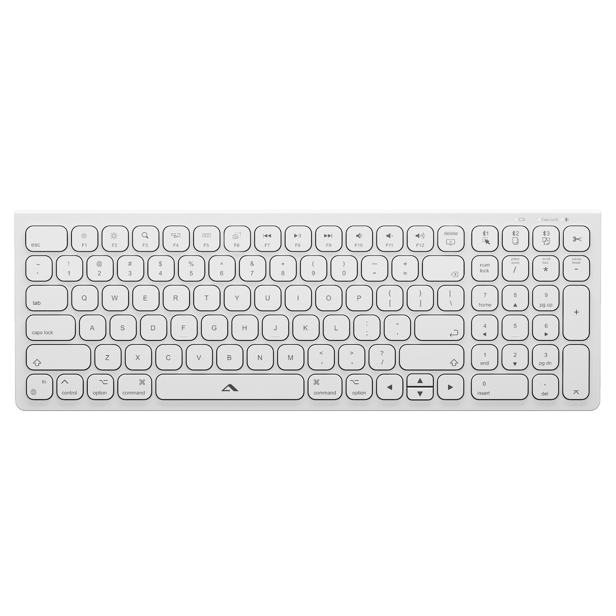 Echelon USB C Compact Rechargeable Wireless Keyboard for MacBook Air/Pro - Slim Bluetooth Keyboard for macOS with Long Battery Life - Perfect for Home Office, Remote Work & Travel