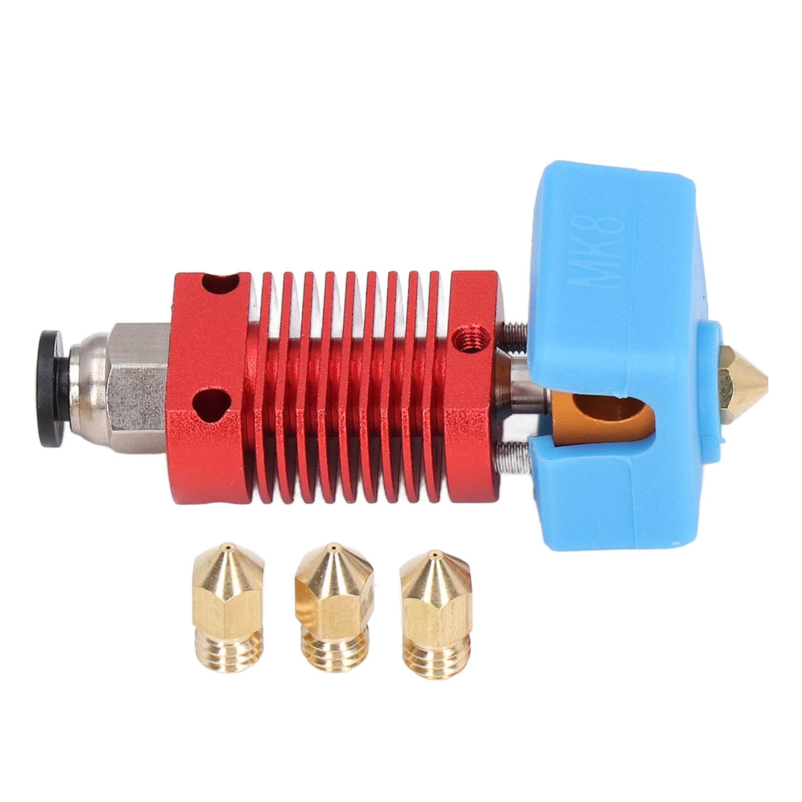 High-Quality 4mm Brass MK8 Nozzle Kit - 3D Printer Extruder Head Replacement Parts for CR-10 & Ender 3 | Perfect for DIY 3D Printing, Repairs & Upgrades