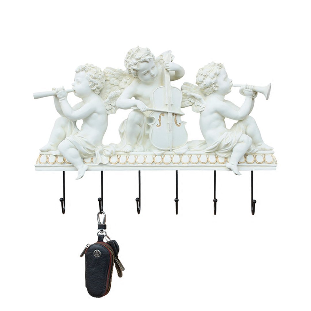 ZKS-KS Qaryq European Style Key Hook - Decorative Wall Hooks for Coats, Hats & Keys - Perfect for Entryway, Bedroom & Veranda Organization
