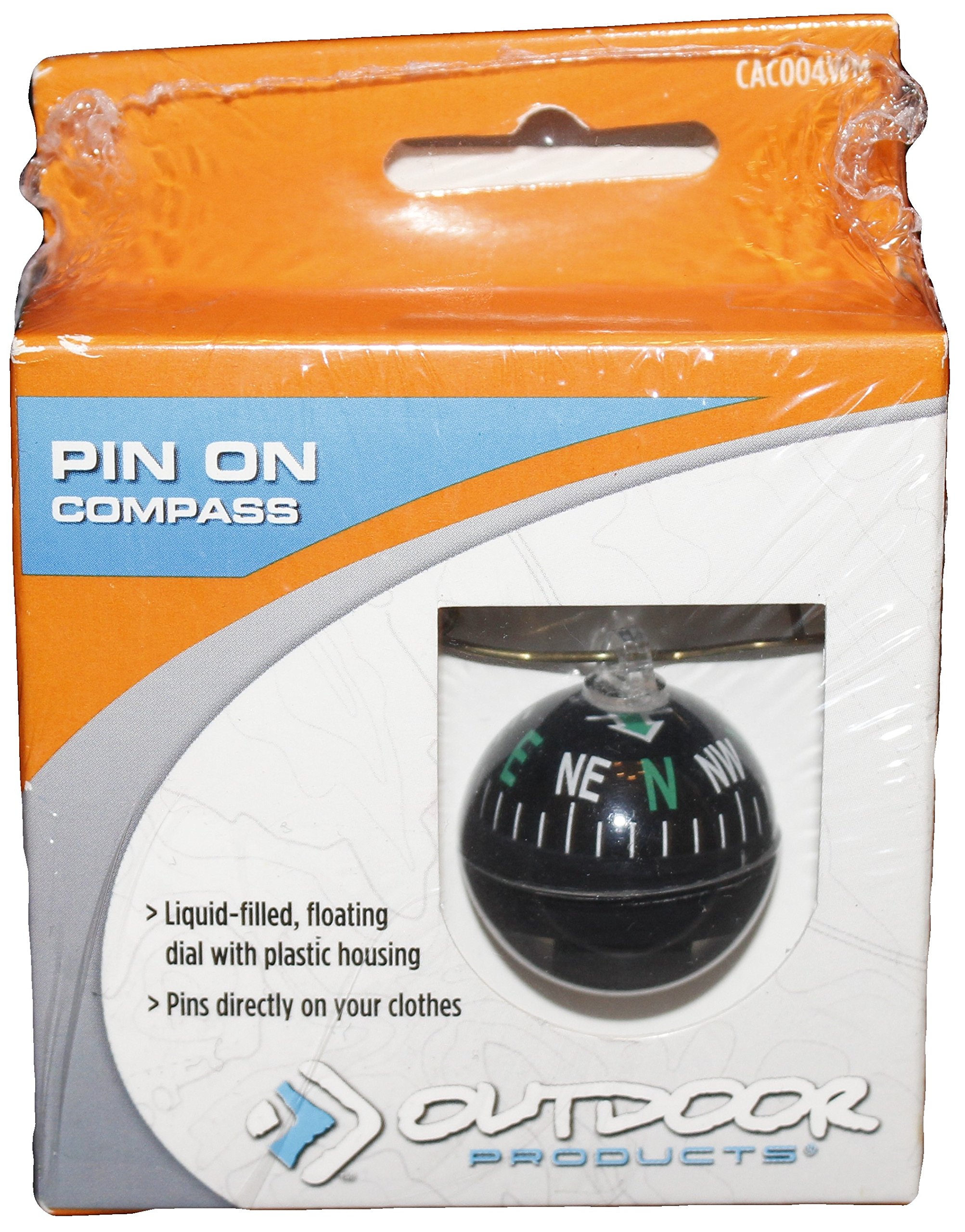 Outdoor Pin On Compass for Hiking & Camping