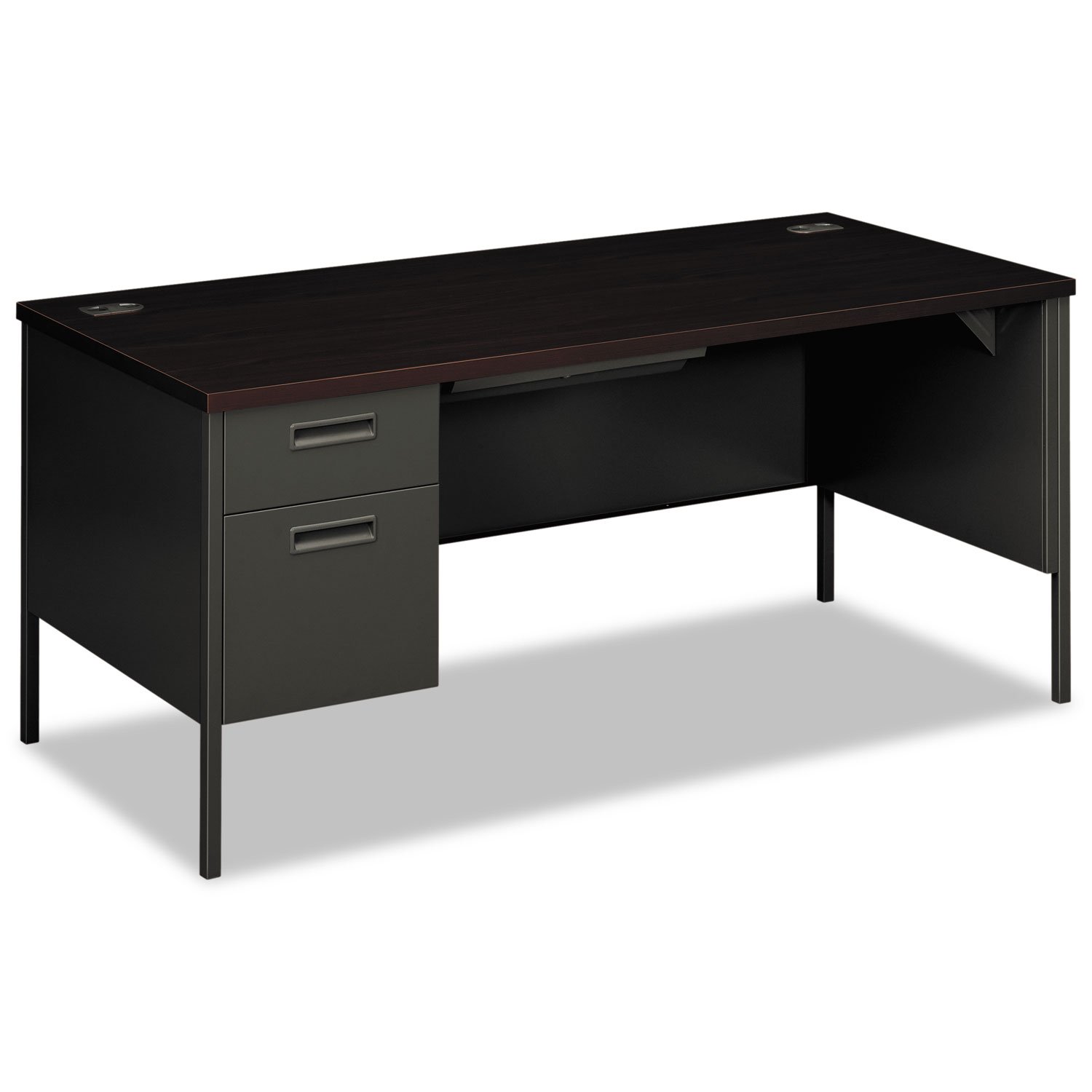 HON Metro Classic Left Pedestal Desk - Modern Office Desk with Storage Drawer & File Cabinet - Perfect for Home Office, Small Business & Workspace Organization