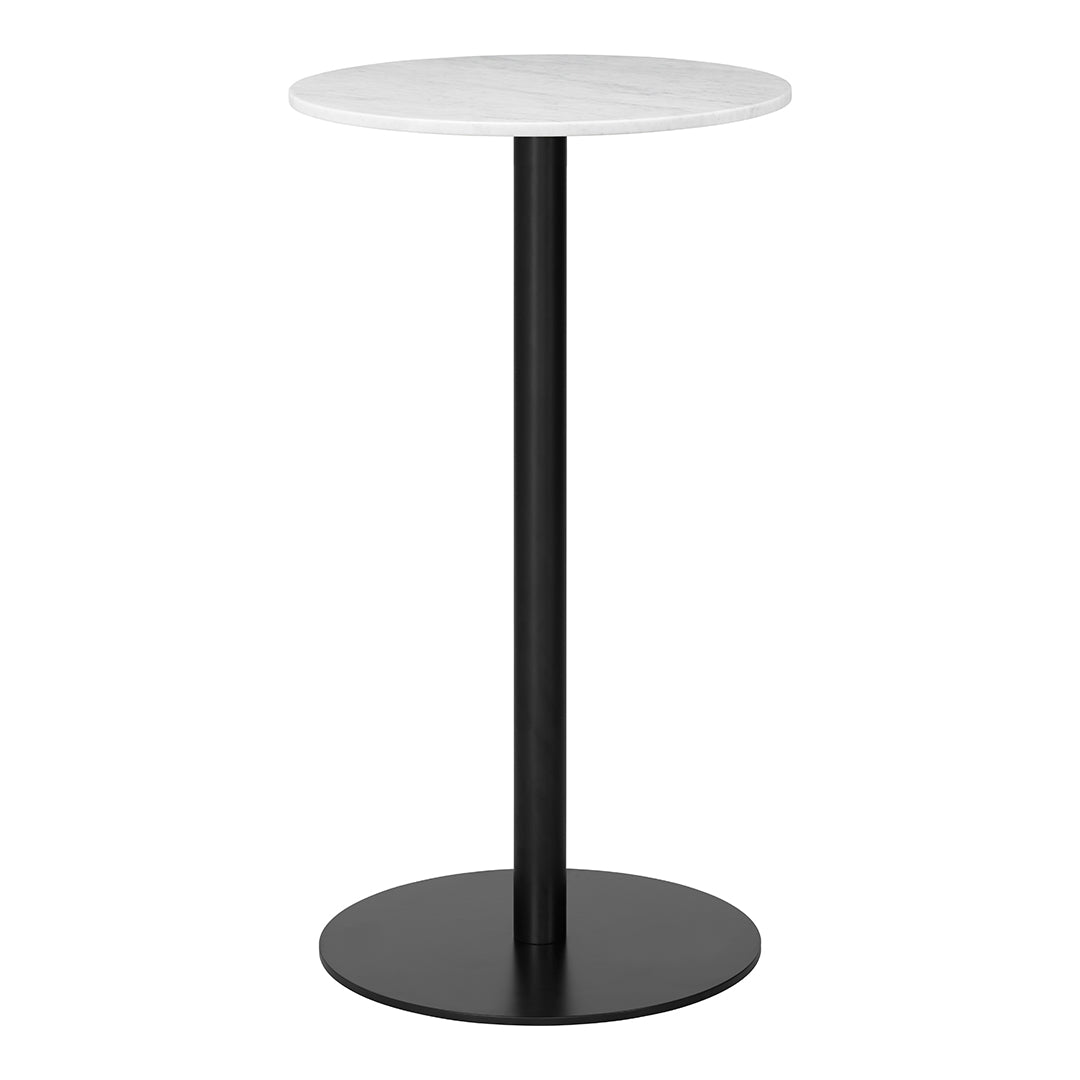 Gubi 1.0 Round Bar Table - Modern Dining & Kitchen Counter Height Table for Small Spaces, Restaurants & Cafes