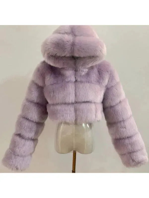 Slim Fit Hooded Women's Coat - Lightweight Winter Jacket for Women - Fashionable Outerwear for Casual & Outdoor Activities