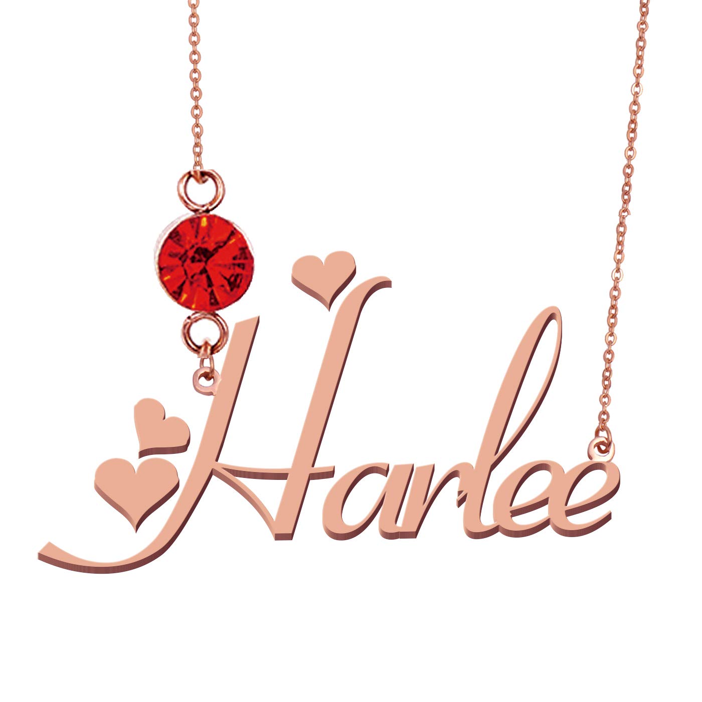 Personalized Name Necklace with Birthstone - Custom Engraved Jewelry for Women, Gift for Mom, Wife, Girlfriend - Perfect for Birthdays, Anniversaries & Special Occasions