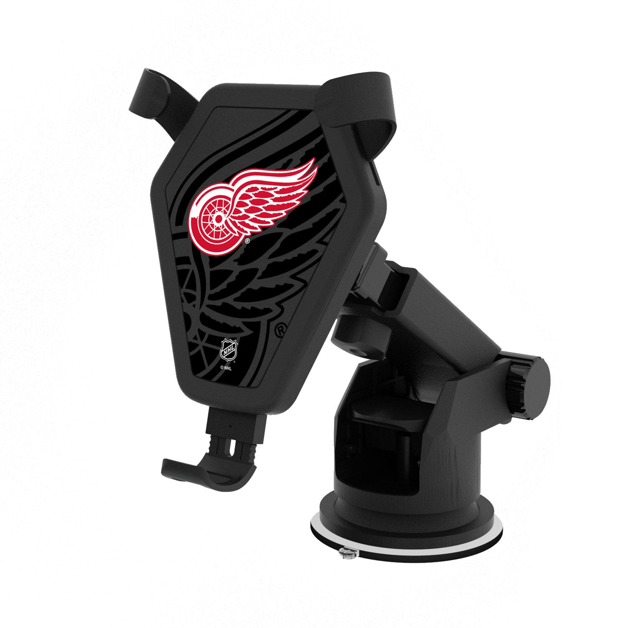 Detroit Red Wings Wireless Car Charger - Fast Charging Qi-Compatible Phone Mount for iPhone & Android - Perfect for Road Trips & Commuting