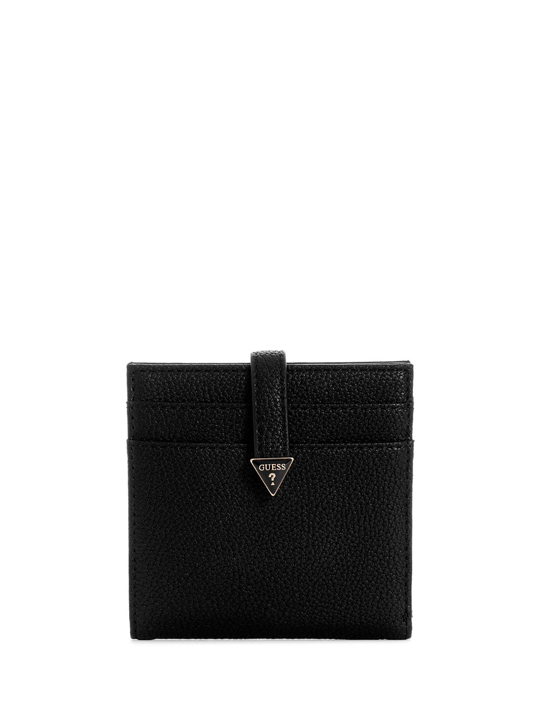Black Laurel Small Card Case - Slim RFID Blocking Leather Wallet for Men & Women | Perfect for Travel, Business & Everyday Use