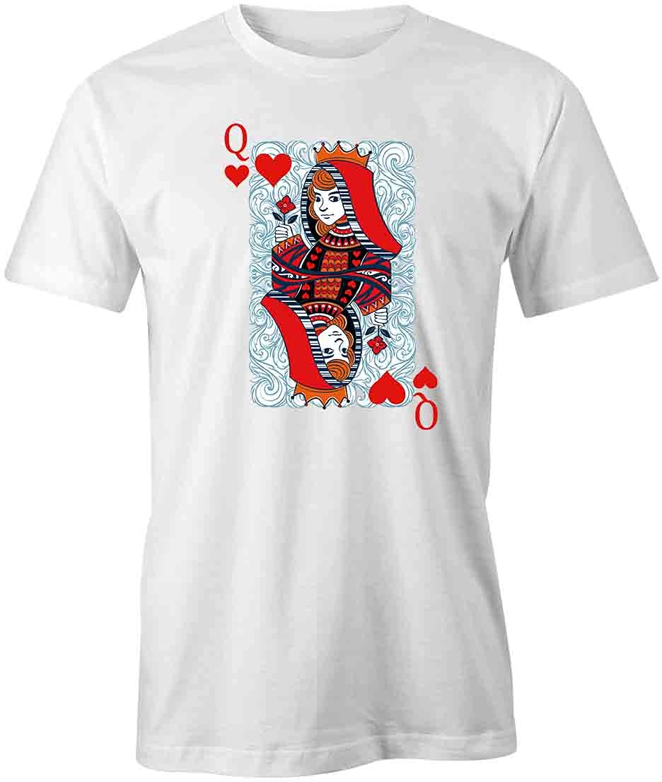 Queen Graphic T-Shirt - White Printed Cotton Tee for Women | Casual Wear, Street Style, Summer Outfits, Lounge Comfort