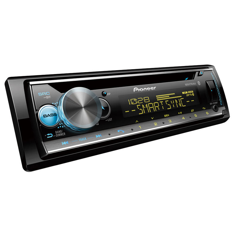Pioneer DEH-S5200BT Bluetooth CD Receiver with Smart Sync App, Mixtrax, Customizable Colors | Car Audio System for Hands-Free Calling & Music Streaming