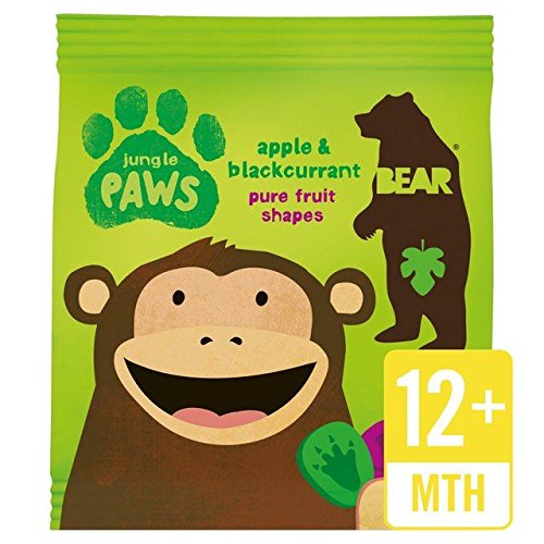 Bear Fruit Paws Jungle Apple & Blackcurrant Flavor Dog Treats - 20g Pack, Healthy Natural Snacks for Training & Rewarding Your Pet