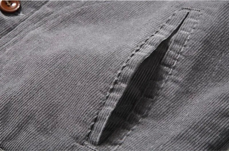 Men's Warm Corduroy Winter Jacket - Stylish & Comfortable Cold Weather Coat for Outdoor Activities & Casual Wear