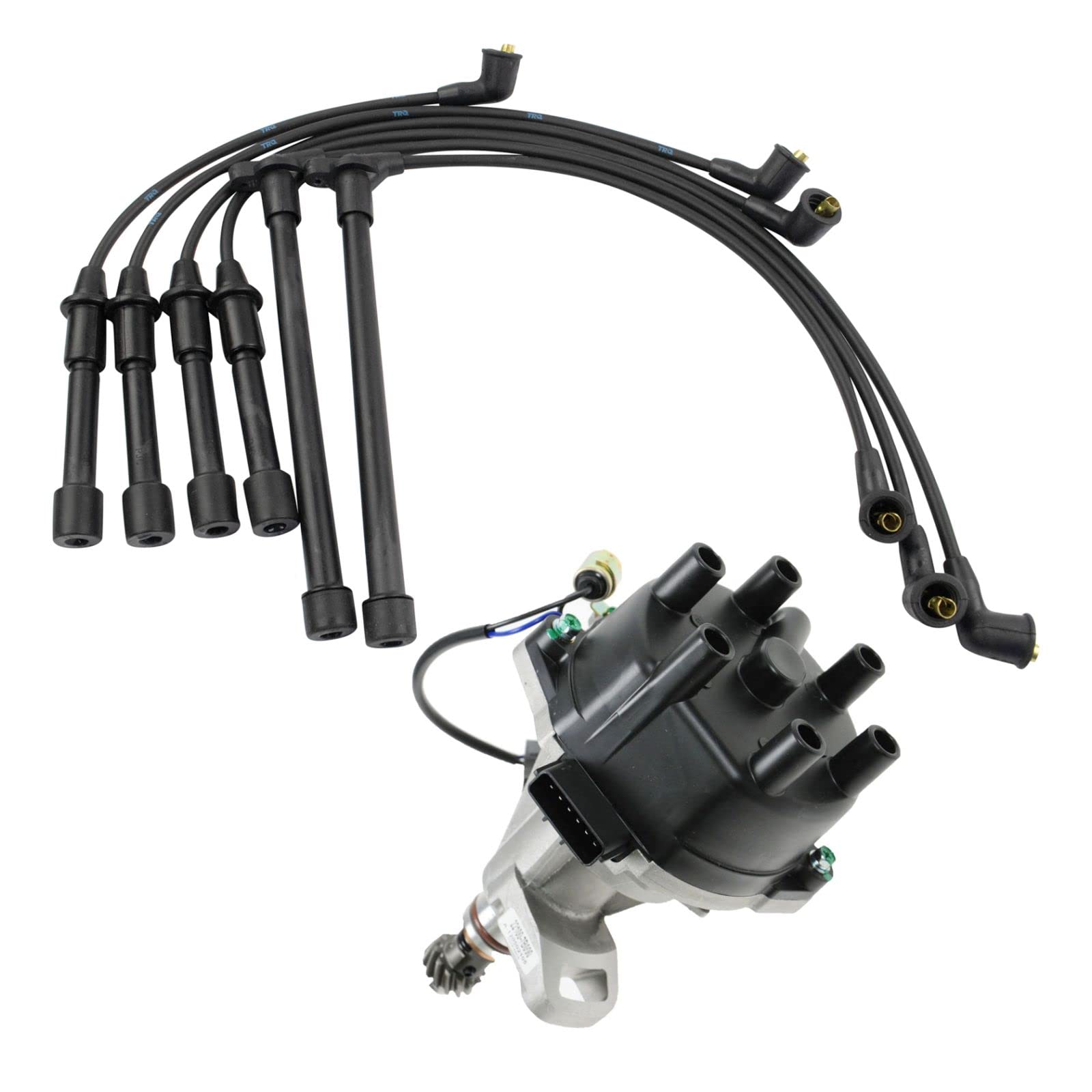 High-Performance Engine Ignition Distributor & Spark Plug Wire Set Kit Compatible with Nissan Pathfinder & Xterra - Reliable Cold Starts & Smooth Acceleration for Off-Road Adventures