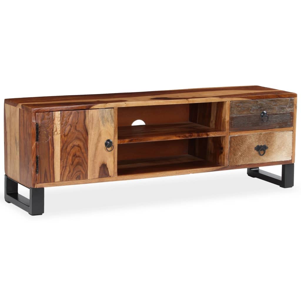 Solid Sheesham Wood TV Stand for 50 Inch TVs - 47.2