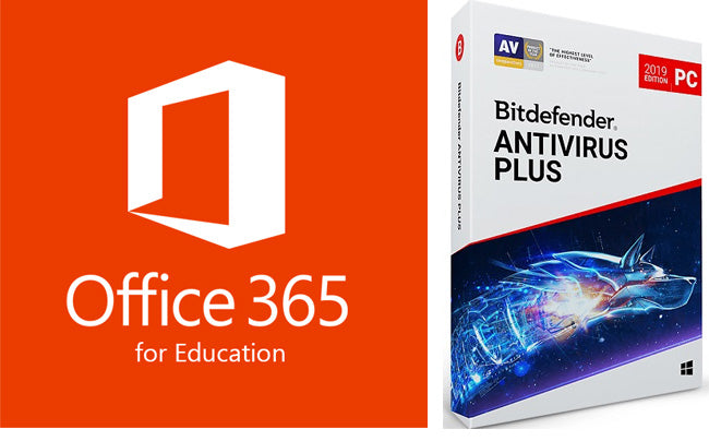 AntiVirus Software & 300 Professional PowerPoint Backgrounds with FREE Microsoft Office 365 Education for Windows - Perfect for Students, Teachers & Remote Work Presentations