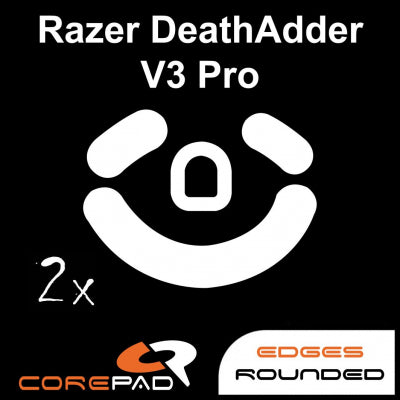 Corepad Skatez Mouse Feet for Razer Deathadder V3 Pro - Ultra Smooth Gliding Gaming Mouse Feet | Perfect for FPS, MOBA & Esports Gaming