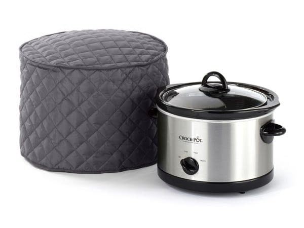 Covermates Keepsakes Slow Cooker Cover – Dust Protection & Stain Resistant Washable Appliance Cover for Crock Pots – Perfect for Kitchen, Dining Room & Countertop Organization (Slate)