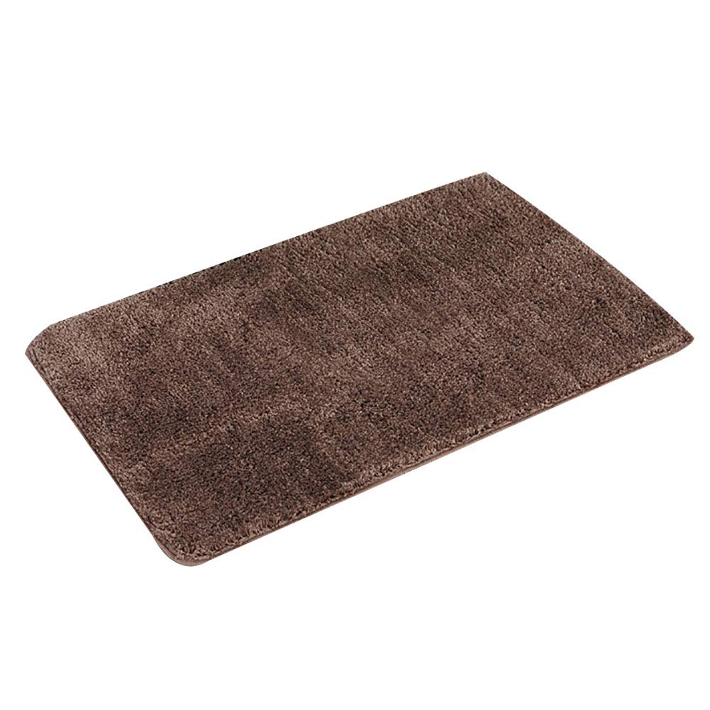 BESUFY Soft Fluffy Non-Slip Area Rug - Modern Plush Carpet for Bedroom, Living Room, Bathroom | Water Absorbent Winter Floor Mat & Christmas Decor Foot Pad in Coffee Brown | Cozy Home & Holiday Decor