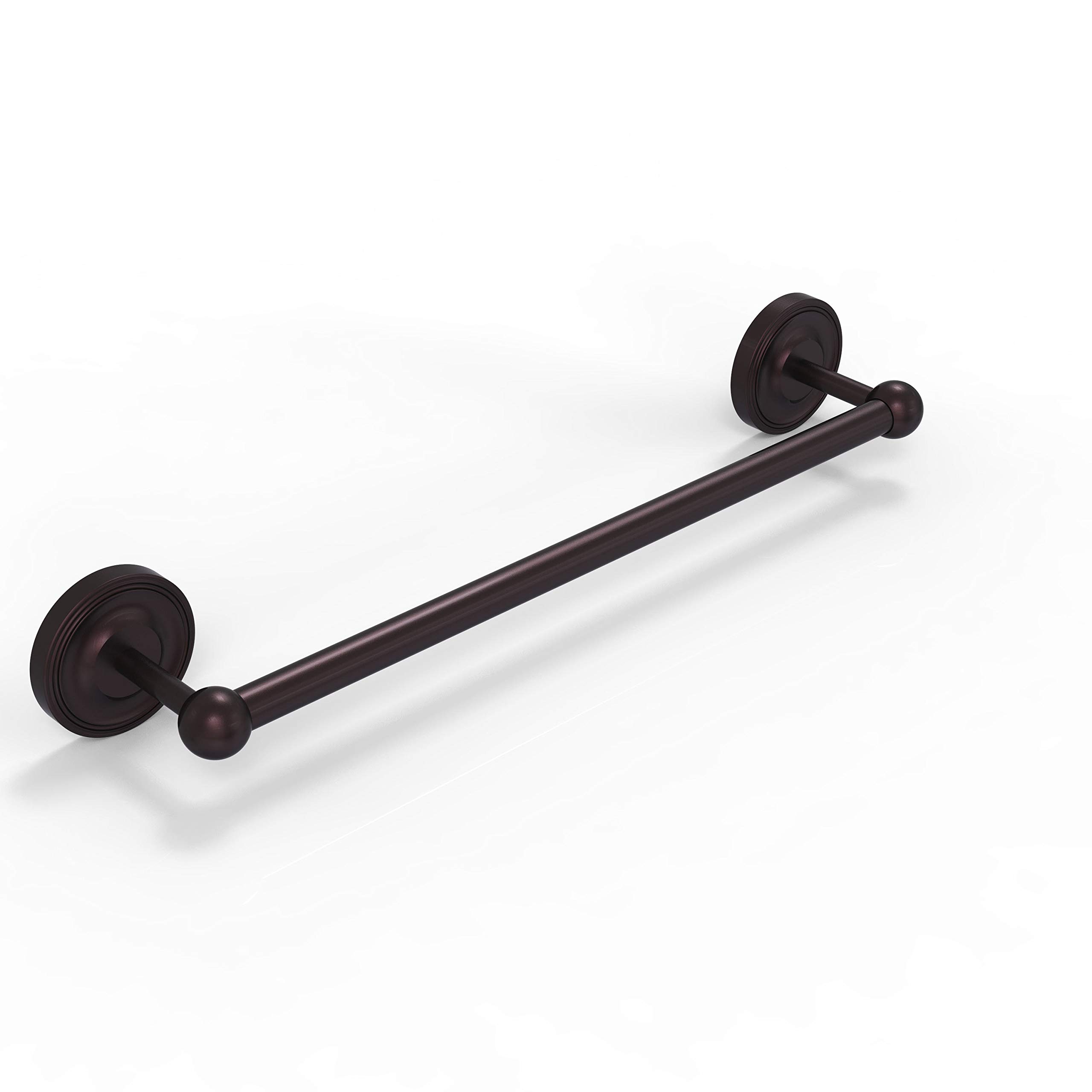 Universal Wall Mounted Towel Bar 30 Inch - Antique Bronze Finish for Bathroom, Kitchen & Spa - Heavy Duty Rustproof Bath Towel Rack with Easy Installation