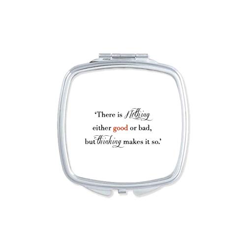 DIYthinker Portable Compact Pocket Mirror - Double Sided Glass Makeup Mirror for Travel, Home & Office (Good or Bad Reflection) - Perfect for Makeup, Grooming & Quick Checks