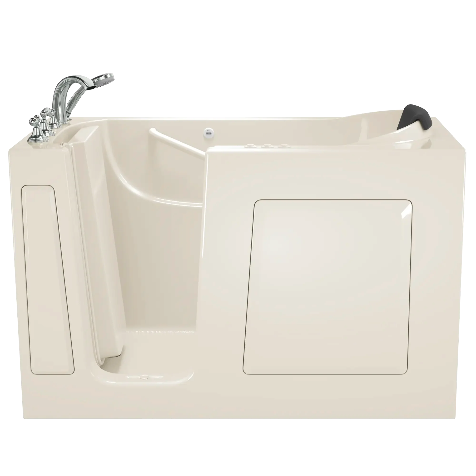 Premium 30 x 60 Inch Gelcoat Walk-in Bathtub with Air Spa & Whirlpool Systems - Left Hand Drain & Faucet - Ideal for Elderly & Mobility Impaired Users, Perfect for Safe & Relaxing Bathing Experience