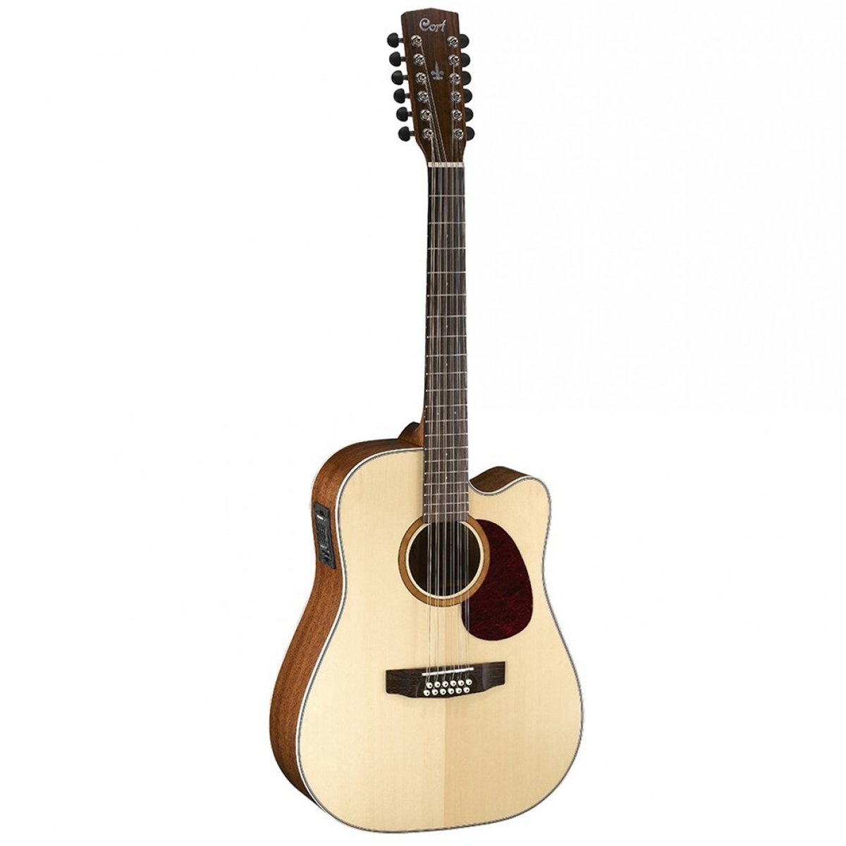 Cort MR710F 12-String Dreadnought Acoustic-Electric Guitar with Cutaway - Perfect for Live Performances & Studio Recording