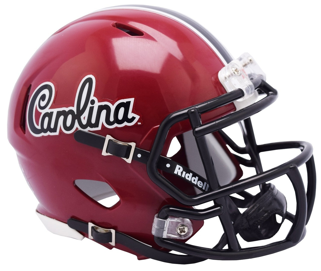 South Carolina Gamecocks Script Mini Speed Football Helmet - Collectible NCAA Replica for Fans, Display & Home Decor - Perfect for Game Day, Tailgating & Sports Memorabilia Collections