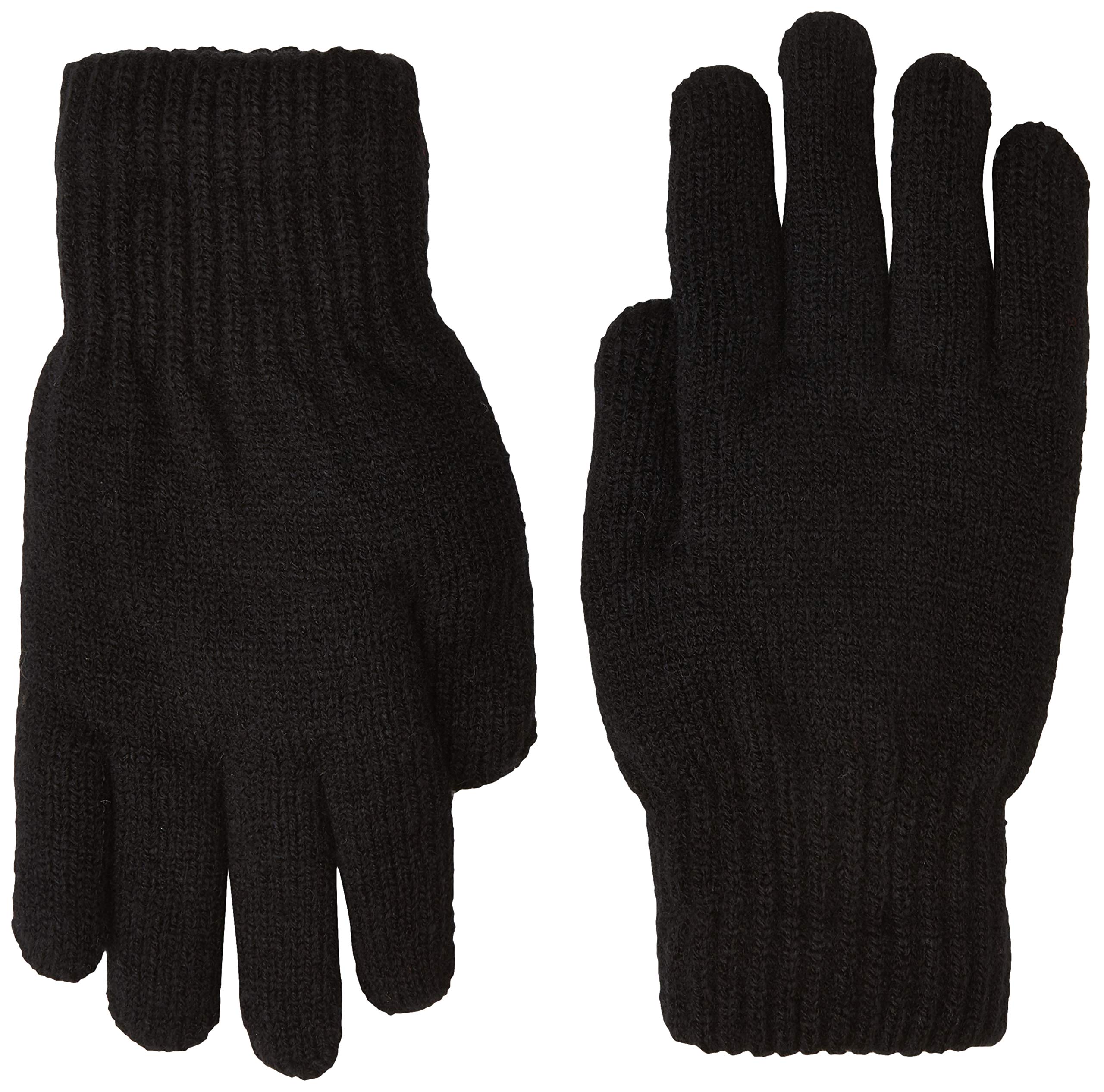 Heat2 Women's Winter Gloves - Thermal Insulated Touchscreen Compatible Black One Size - Perfect for Skiing, Snowboarding & Outdoor Activities