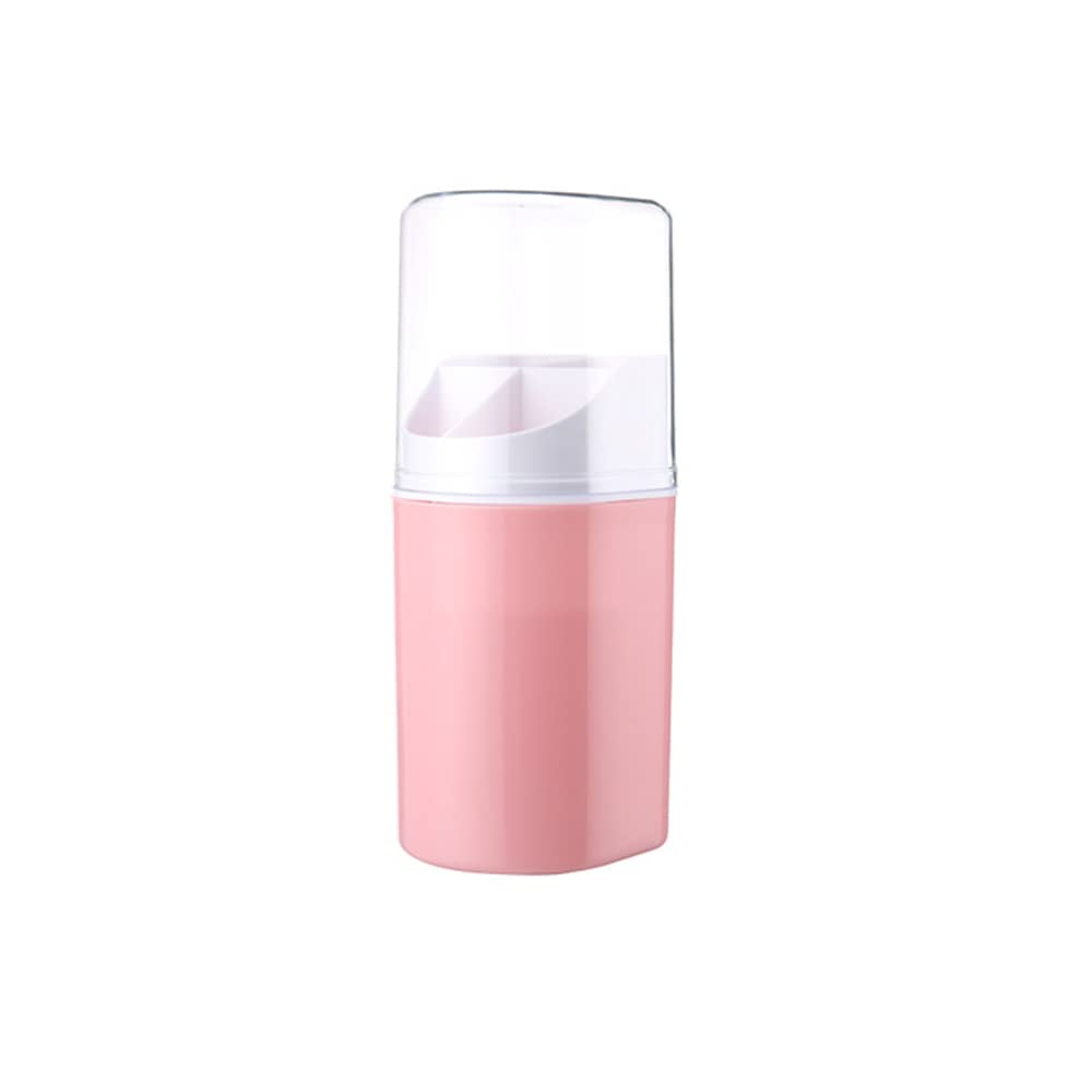 MIEDEON Chopsticks Holder - Plastic Kitchen Utensil Organizer with Lid, Dustproof Tableware Storage Box for Forks, Spoons & Chopsticks - Perfect for Dining Table, Kitchen Counter & Pantry Organization (Pink)