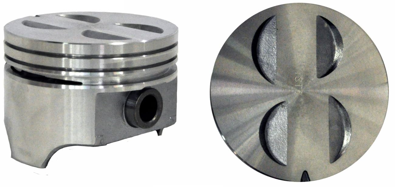 8-Piece Flat Top Pistons Set for Ford 4.7L/289 (1963-1968) & 5.0L/302 (1977-1992) OHV V8 16V Engines - 1.585