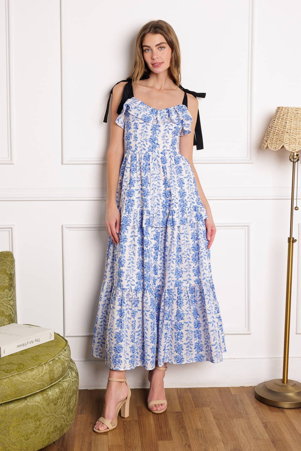 OFF FOR THE DAY Woven Midi Dress - Women's Casual Summer Flowy Boho Dress for Beach, Vacation & Date Night