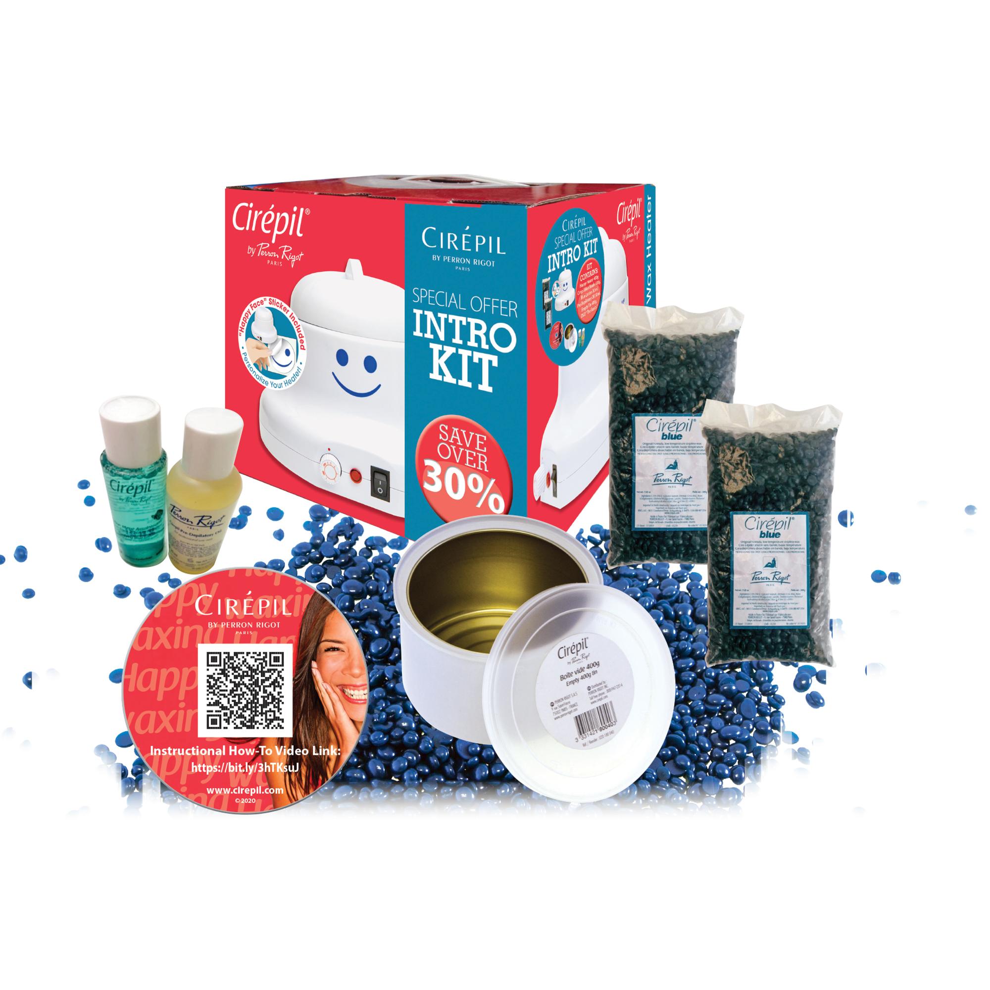 Cirepil Waxing Starter Kit - Professional Hair Removal Wax Kit for Face & Body - At-Home Salon Waxing for Smooth Skin - Perfect for DIY Beauty & Spa Days