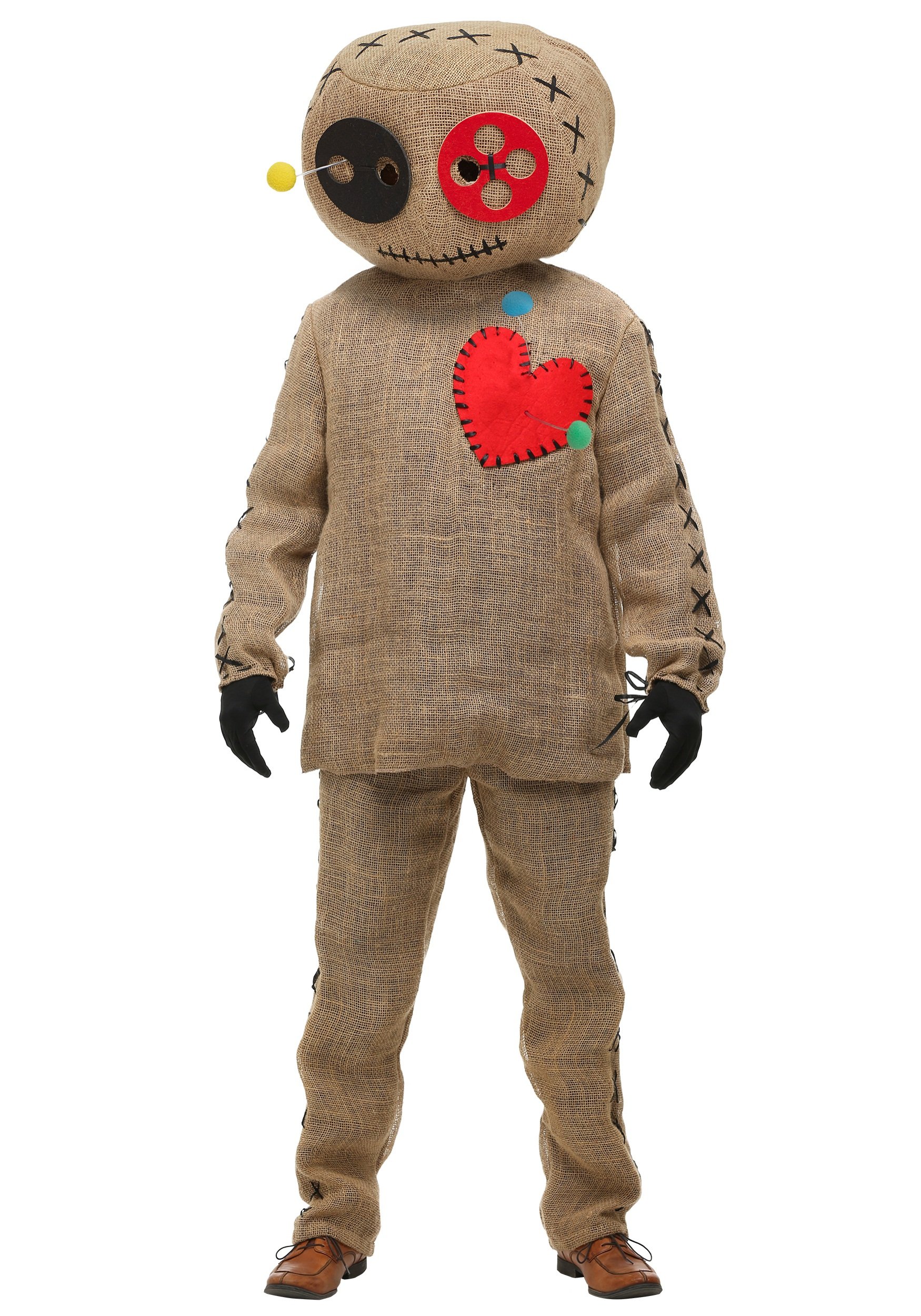 Authentic Burlap Voodoo Doll Costume for Adults - Halloween, Cosplay & Ritual Costume for Parties, Themed Events & Witchcraft Decor