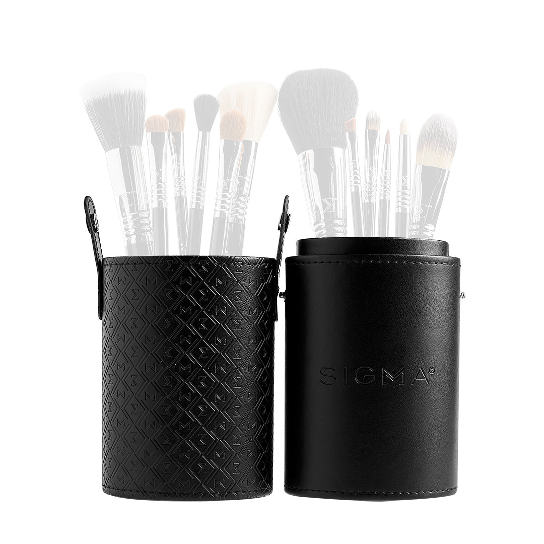 Premium Makeup Brush Holder Organizer - Acrylic Cosmetic Brush Cup for Vanity & Travel | Perfect for Makeup Artists, Beauty Enthusiasts & Home Bathroom Storage