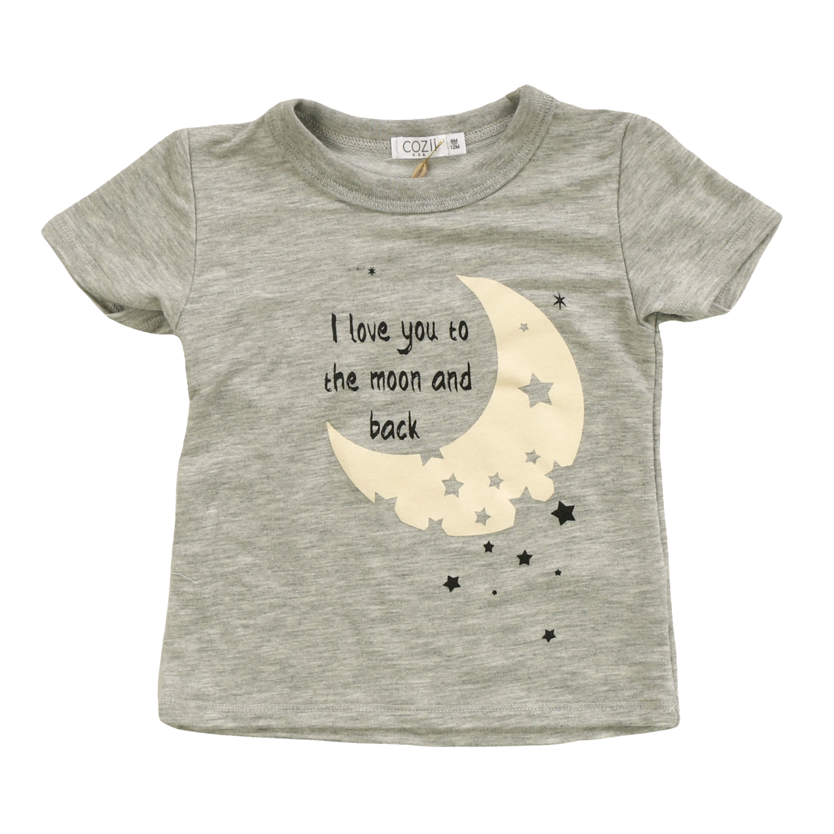 Cozy & Cute 'Love You To The Moon' Graphic T-Shirt for Women - Soft Cotton Casual Tee for Date Night, Family Outings & Everyday Wear