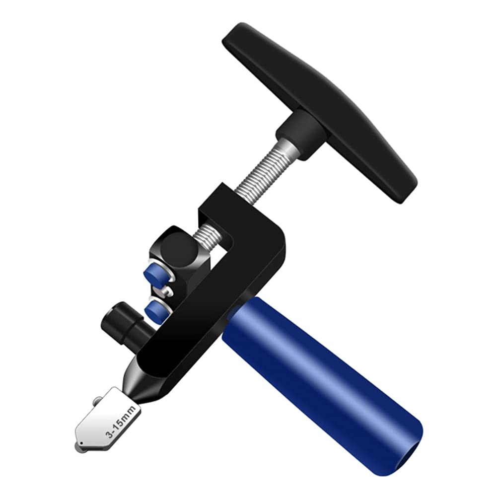 SHQIN Manual Tile & Mirror Cutter Tool - Multi-Functional Glass Cutting Set with Ceramic Tile Opener - Perfect for DIY Home Renovation, Bathroom Tiling & Mosaic Projects (Includes Waterproof Storage Bag)