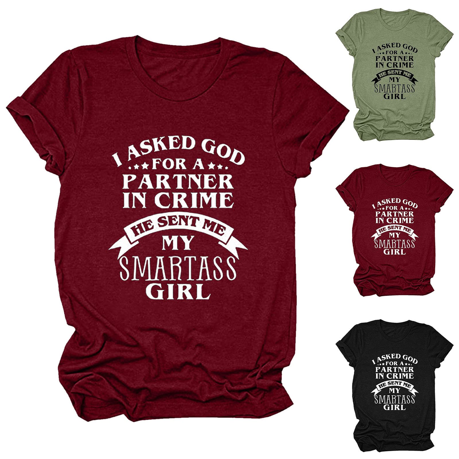 Funny Saying Letter Print Women's Casual T-Shirt - Round Neck Short Sleeve Summer Top Blouse for Everyday Wear, Outfits & Street Style