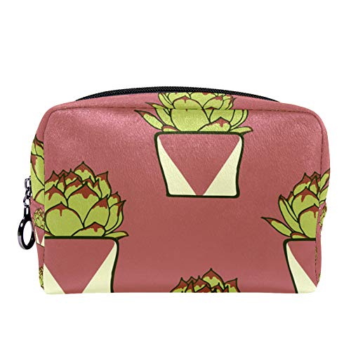 Waterproof Cactus Cosmetic Bag for Women - Travel Makeup Organizer & Toiletry Pouch | Perfect for Gym, Vacation, and Daily Essentials Storage