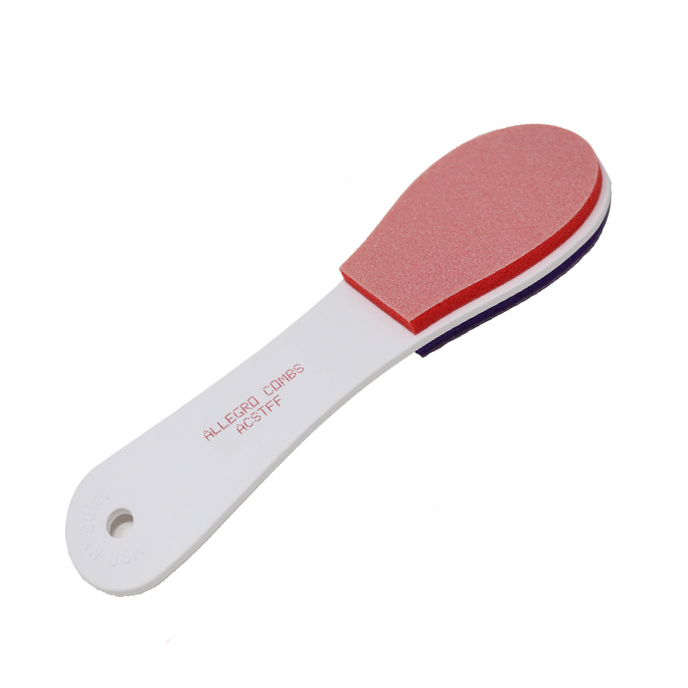 Allegro Combs Spongy Foot File & Callus Remover - Professional Pedicure Foot Scrubber for Smooth Heels - Perfect for Home Pedicure & Foot Care Routine