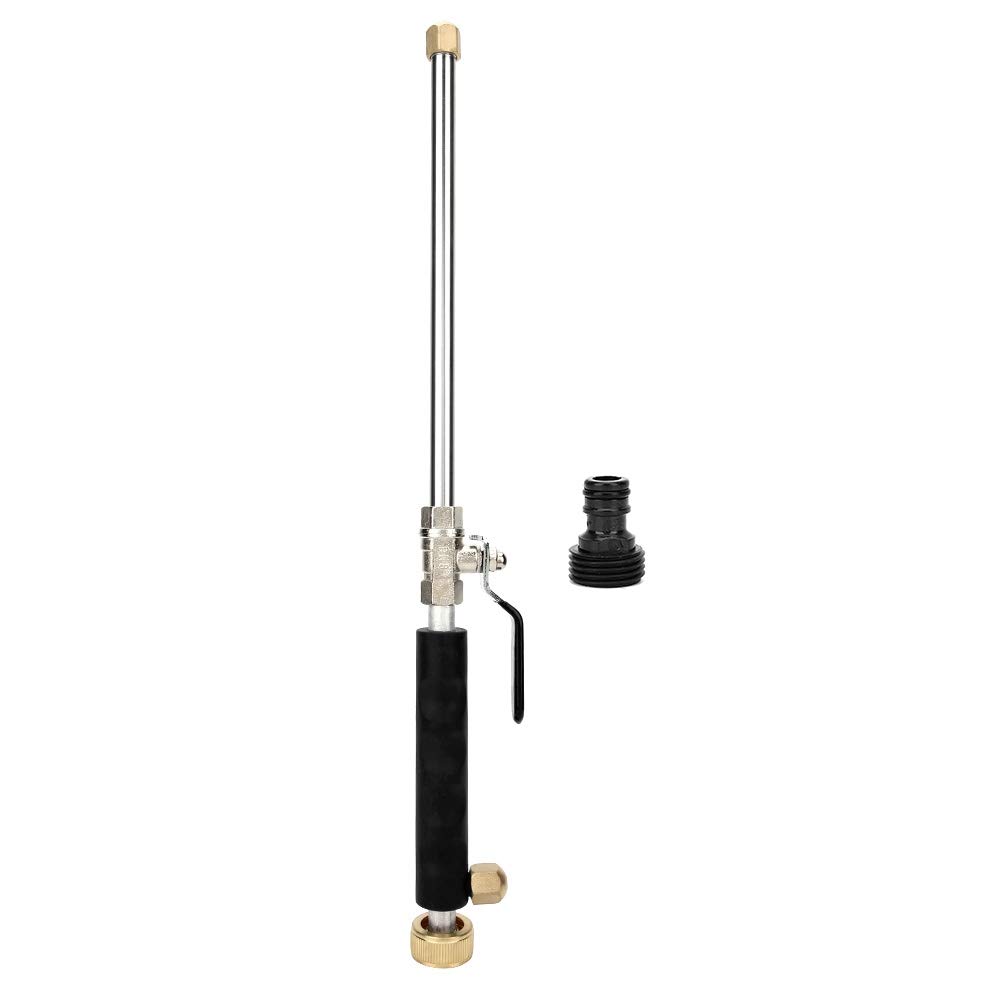 Adjustable Water Jet Spray Nozzle - High Pressure Car Wash Foam Gun with Hose Attachment for Vehicle Cleaning (Black) | Perfect for Car Detailing, Driveway Washing & Outdoor Cleaning Tasks